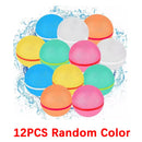 12/6/3/1PCS Magnetic Reusable Water Balloons Quick Fill Self Sealing Water Ball Toy Outdoor Summer Swimming Pool Water Balls
